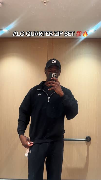 MENS ALO QUARTER ZIP SET